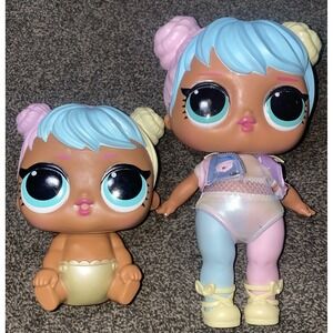 LOL Surprise Dolls Big Baby Bon Bon 2021 & Lil Bon Bon 2019 (Lot Of 2) MGA